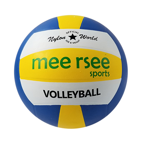 Rubber Volleyball white blue yellow